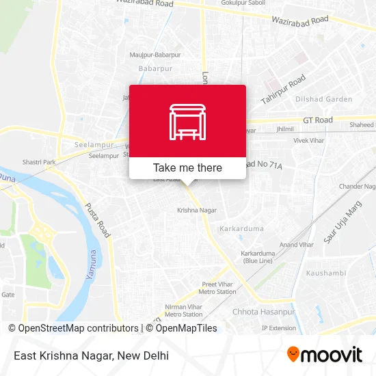 East Krishna Nagar map