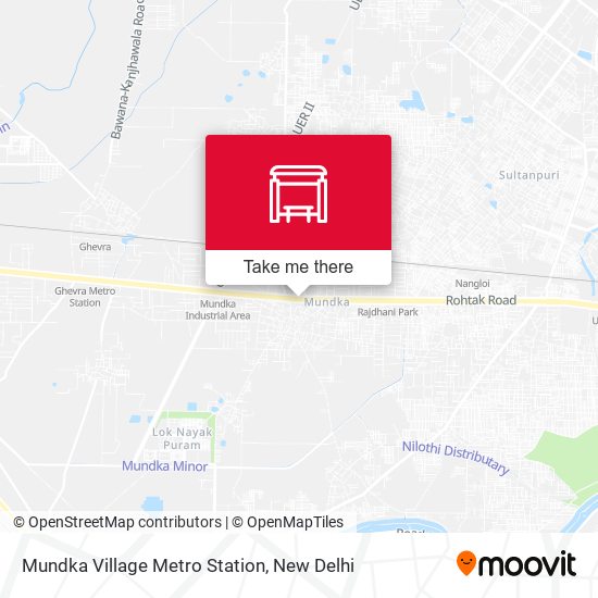 Mundka Village Metro Station map