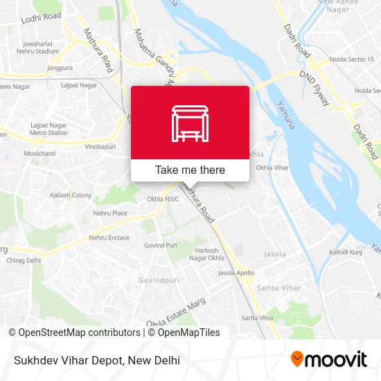 Sukhdev Vihar Depot map