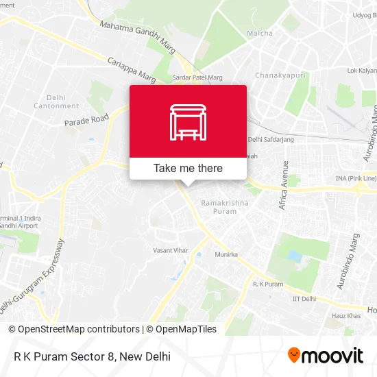 R K Puram Sector 8 map