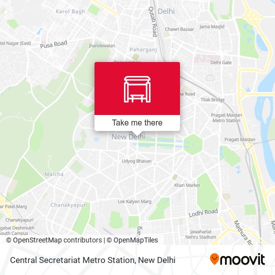 Central Secretariat Metro Station map