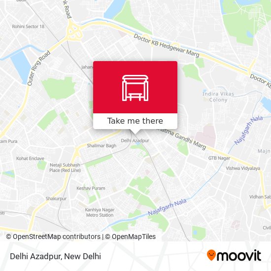Delhi Azadpur map
