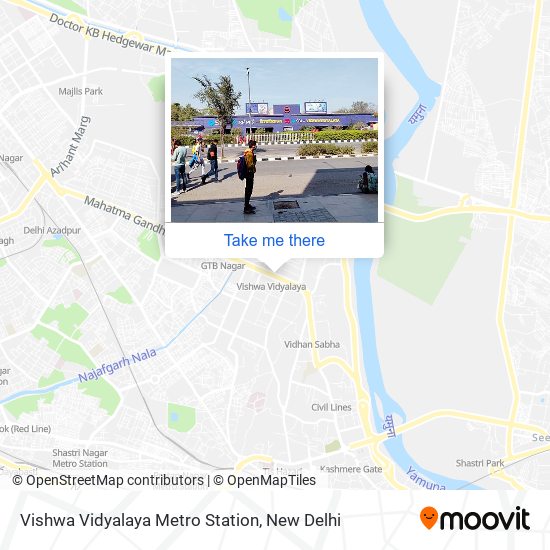Vishwa Vidyalaya Metro Station map