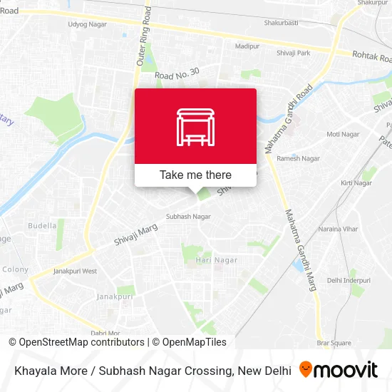 Khayala More / Subhash Nagar Crossing map