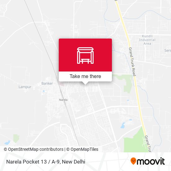 Narela Pocket 13 / A-9 map