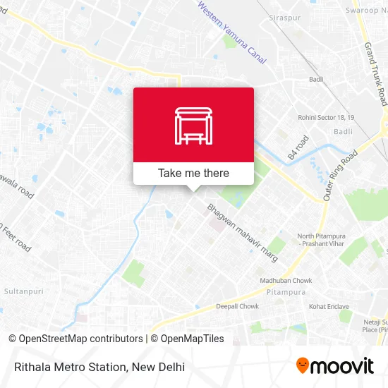 Rithala Metro Station map