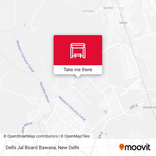 Delhi Jal Board Bawana map