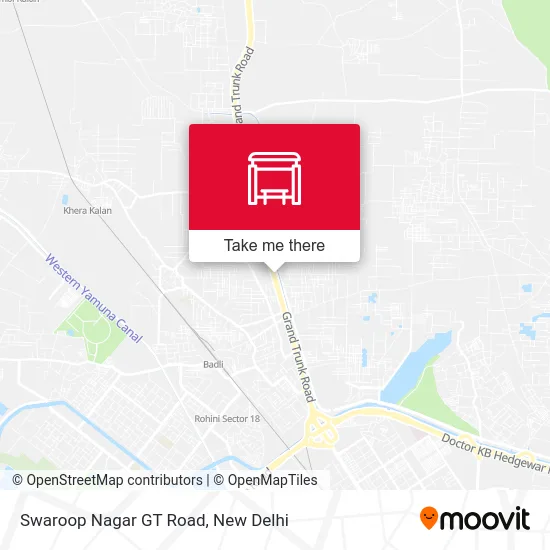 Swaroop Nagar GT Road map