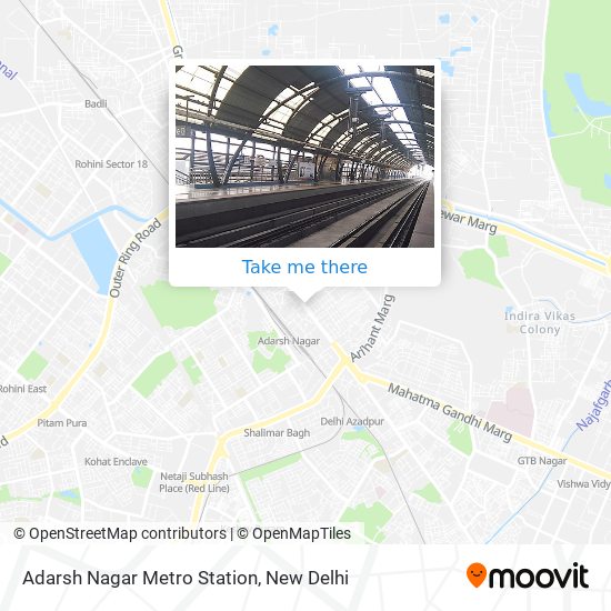 Adarsh Nagar Metro Station map