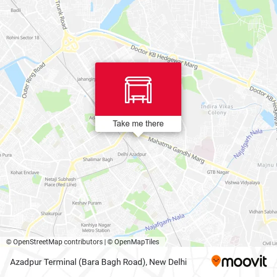 Azadpur Terminal (Bara Bagh Road) map