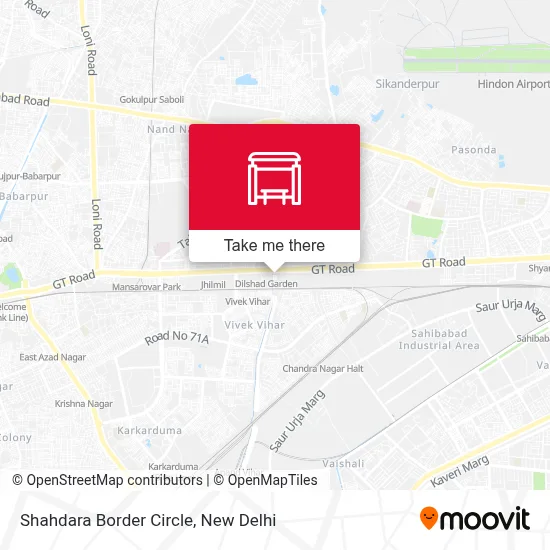 Shahdara Border Circle map