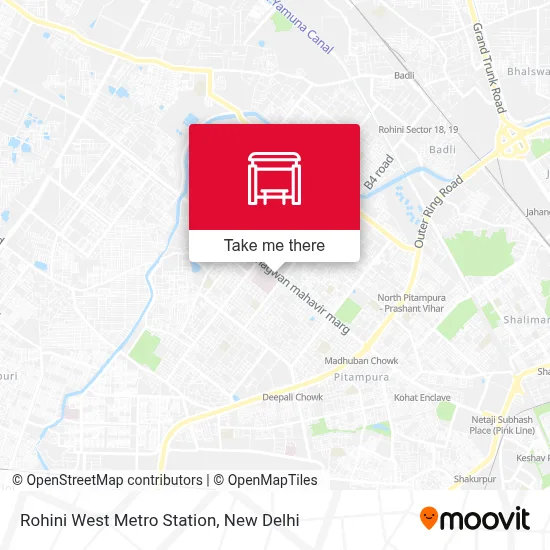 Rohini West Metro Station map