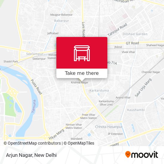 Arjun Nagar map