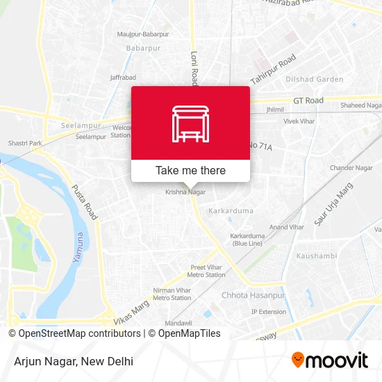 Arjun Nagar map