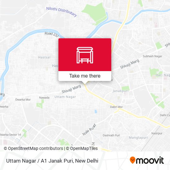 Uttam Nagar / A1 Janak Puri map