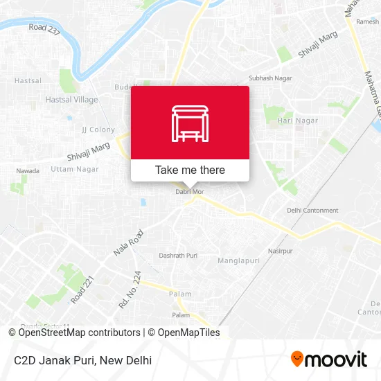 C2D Janak Puri map