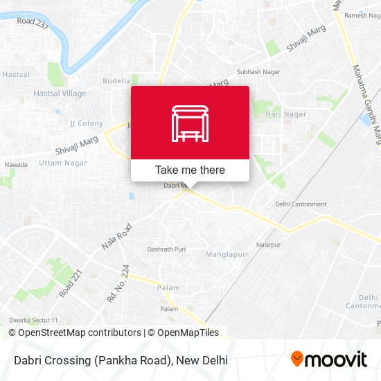 Dabri Crossing (Pankha Road) map