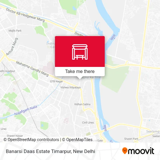 Banarsi Daas Estate Timarpur map