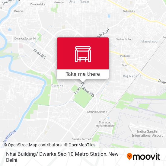 Nhai Building/ Dwarka Sec-10 Metro Station map