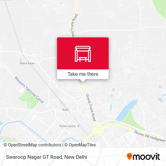 Swaroop Nagar GT Road map