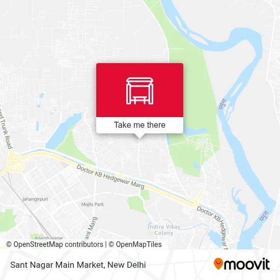 Sant Nagar Main Market map