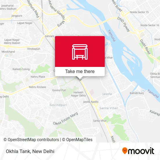 Okhla Tank map