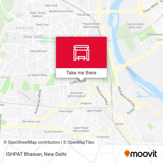 ISHPAT Bhawan map