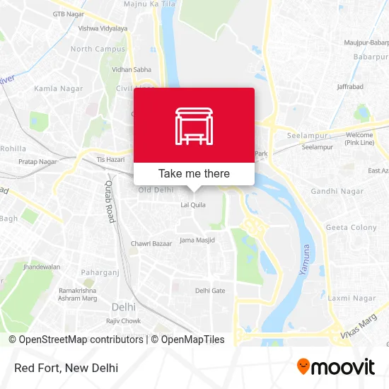 Red Fort map