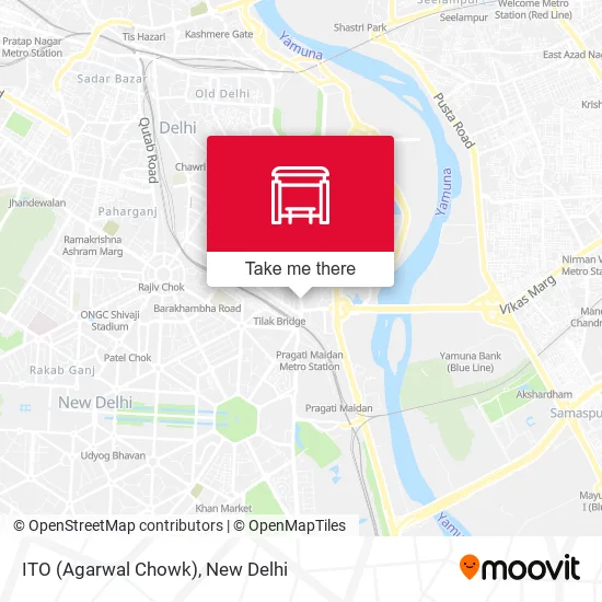 ITO (Agarwal Chowk) map