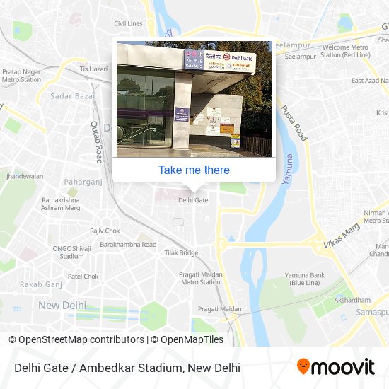 Delhi Gate / Ambedkar Stadium map
