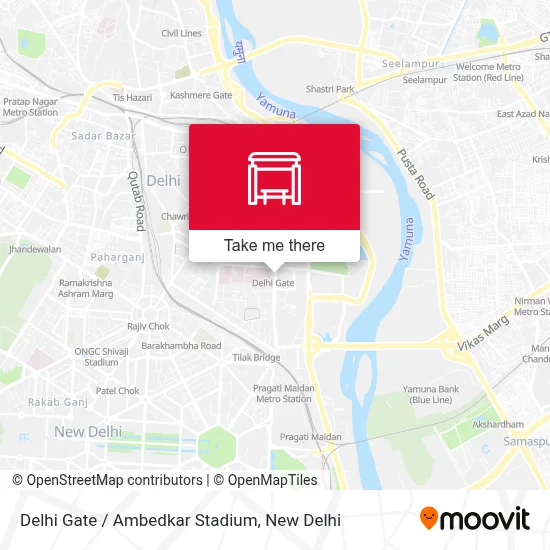Delhi Gate / Ambedkar Stadium map
