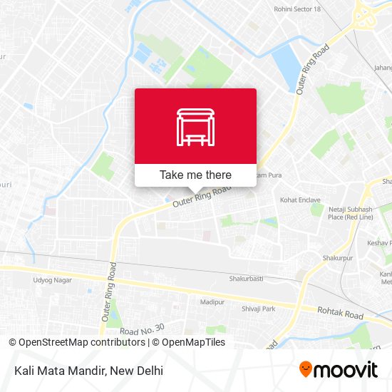 Kali Mata Mandir map