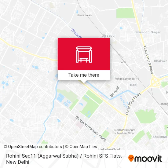 Rohini Sec11 (Aggarwal Sabha) / Rohini SFS Flats map