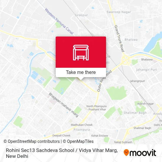 Rohini Sec13 Sachdeva School / Vidya Vihar Marg map