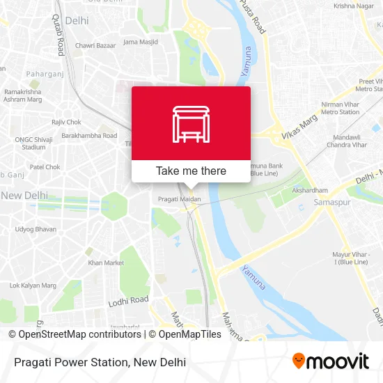 Pragati Power Station map