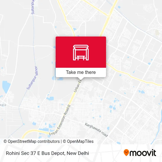 Rohini Sec 37 E Bus Depot map