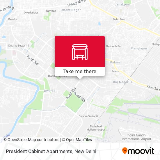 President Cabinet Apartments map