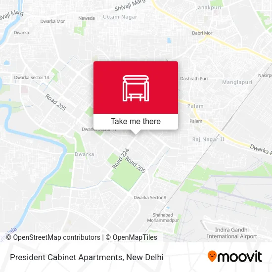 President Cabinet Apartments map