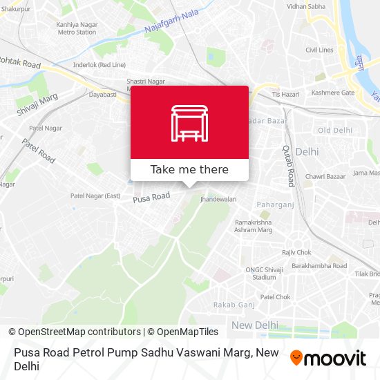 Pusa Road Petrol Pump Sadhu Vaswani Marg map