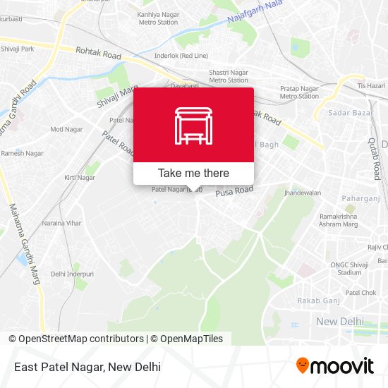 East Patel Nagar map