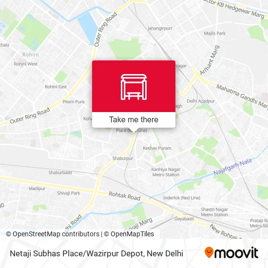 Netaji Subhas Place / Wazirpur Depot map