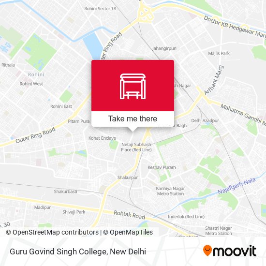 Guru Govind Singh College map