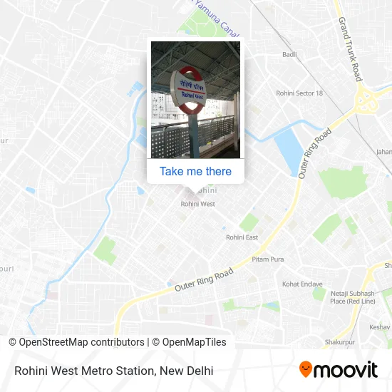 Rohini West Metro Station map