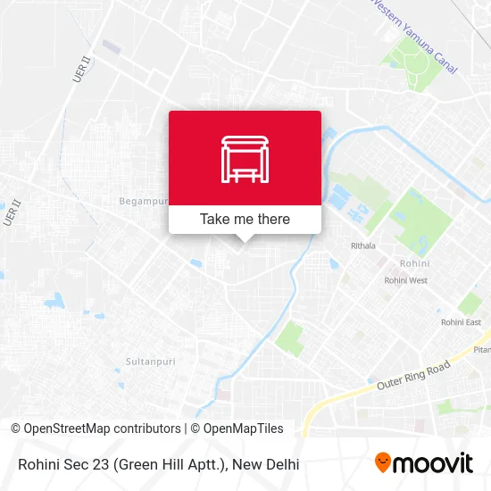Rohini Sec 23 (Green Hill Aptt.) map