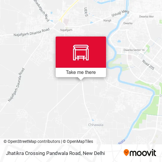 Jhatikra Crossing Pandwala Road map