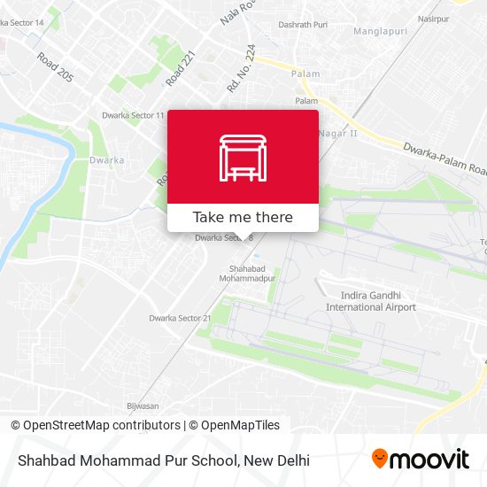 Shahbad Mohammad Pur School map