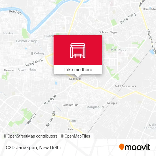 C2D Janakpuri map