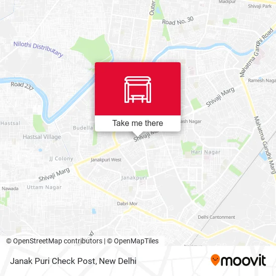 Janak Puri Check Post map