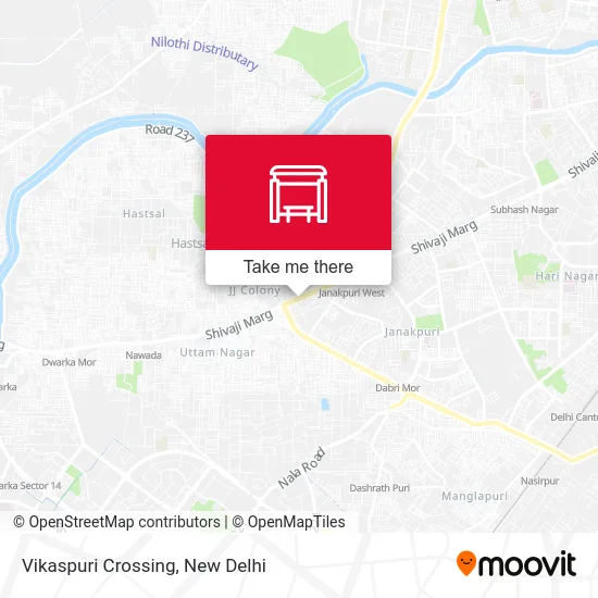 Vikaspuri Crossing map