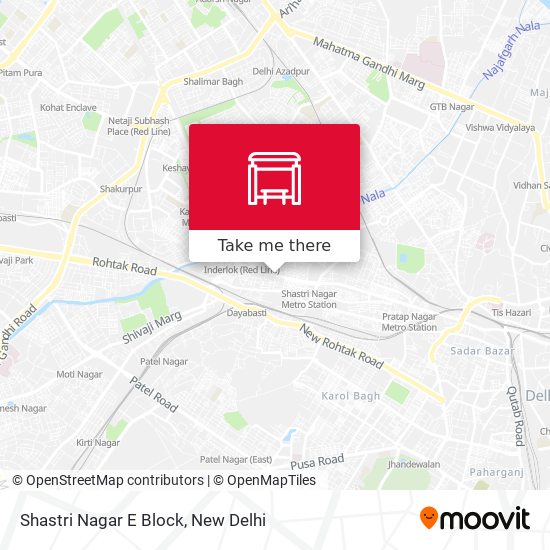 Shastri Nagar E Block map